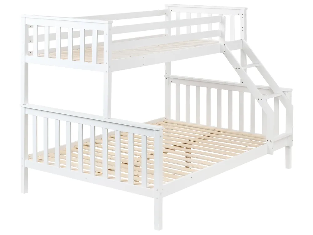 Bunk Bed Pine Wood BIERNE 90/140 x 200 cm White_987581