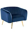 Armchair LACONIA Velvet Dark Blue