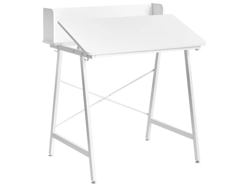 Biurko kreślarskie z regulowanym blatem ALAND 80 cm 62 cm Biały_1054957