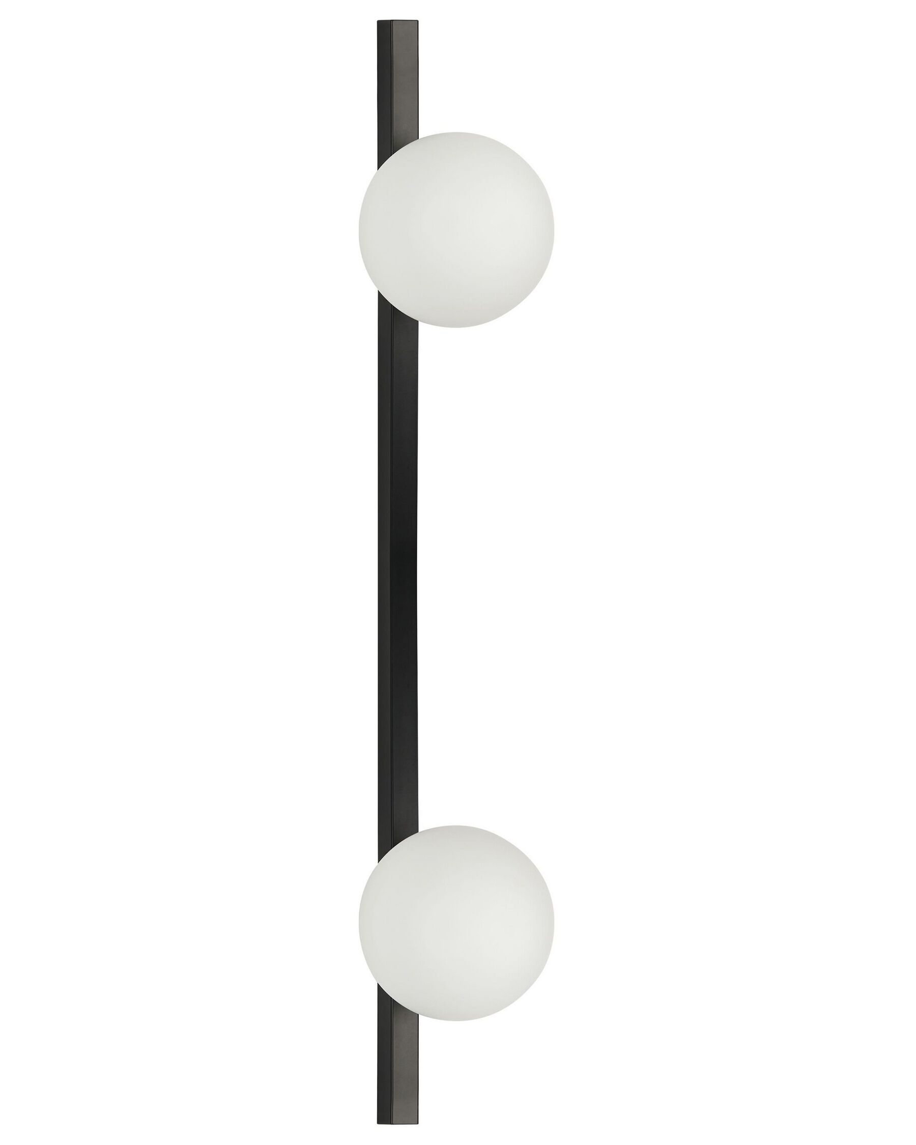 Lámpara de pared de vidrio negro/blanco 85 cm ISABELLA_872817