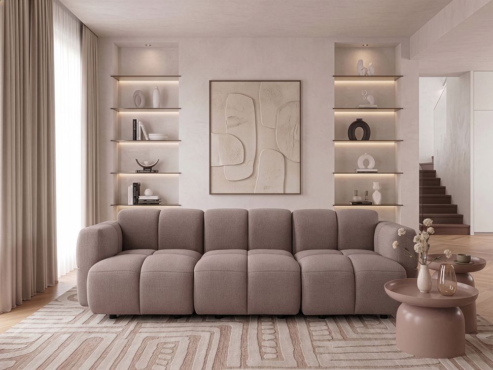 Modulaire bank 3-zits MAKSABERG Stof Taupe