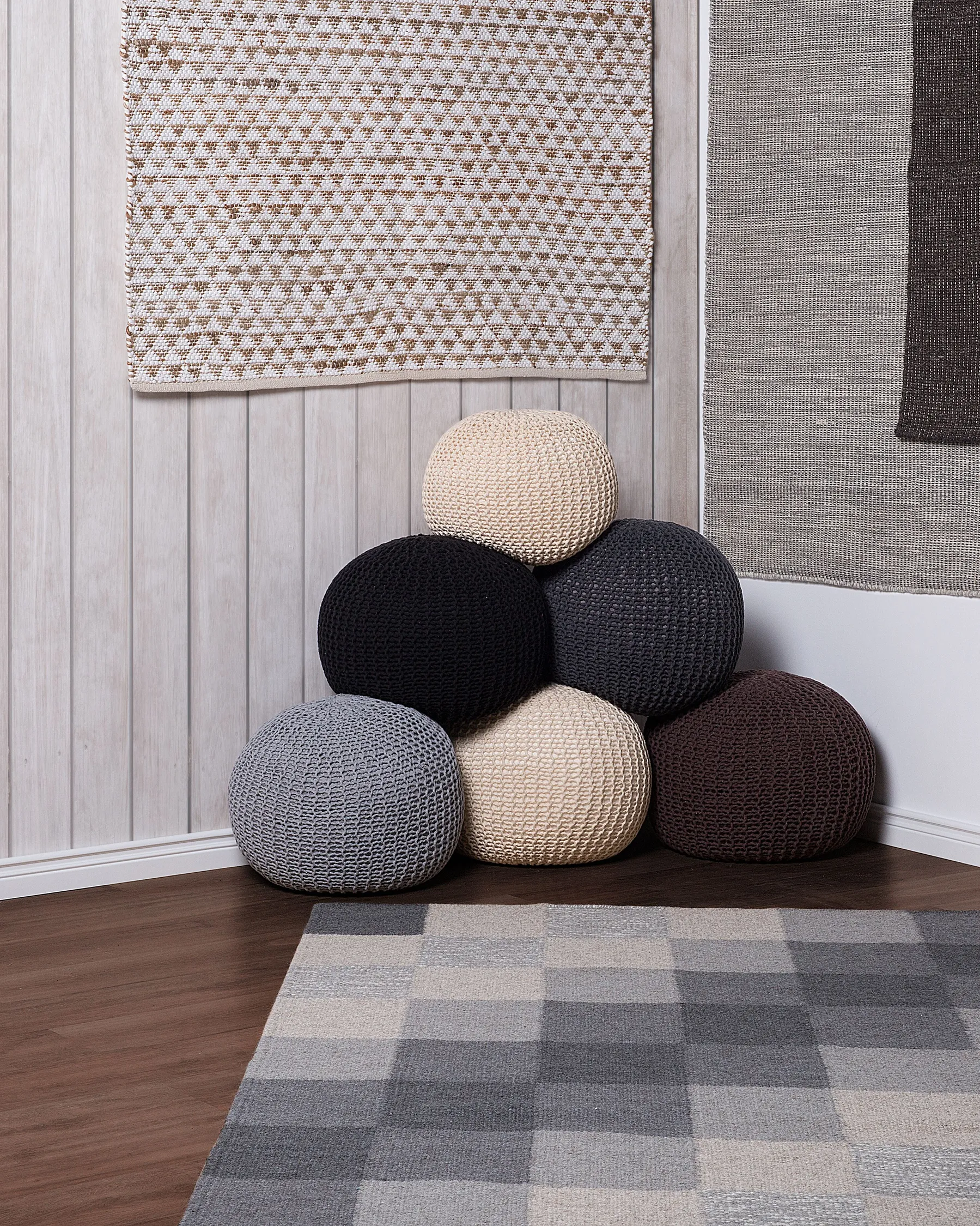 Rug TUNCELI Beige 140 x 200 cm Cotton_674859