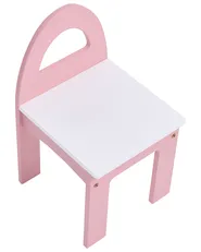 Kids Vanity Table with Chair ROSABELLE Pink_1083546