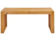 Set da pranzo da giardino con panche 4 posti BELLANO Legno d'acacia Marrone_922085