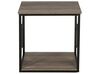 Tavolino legno scuro e nero 56 x 56 cm FORRES_726094