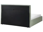 Bett mit Stauraum LORIENT Bouclé Grün 160 x 200 cm_1040315