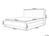 Čalúnená posteľ 160 x 200 cm tmavosivá AMBASSADOR_711387