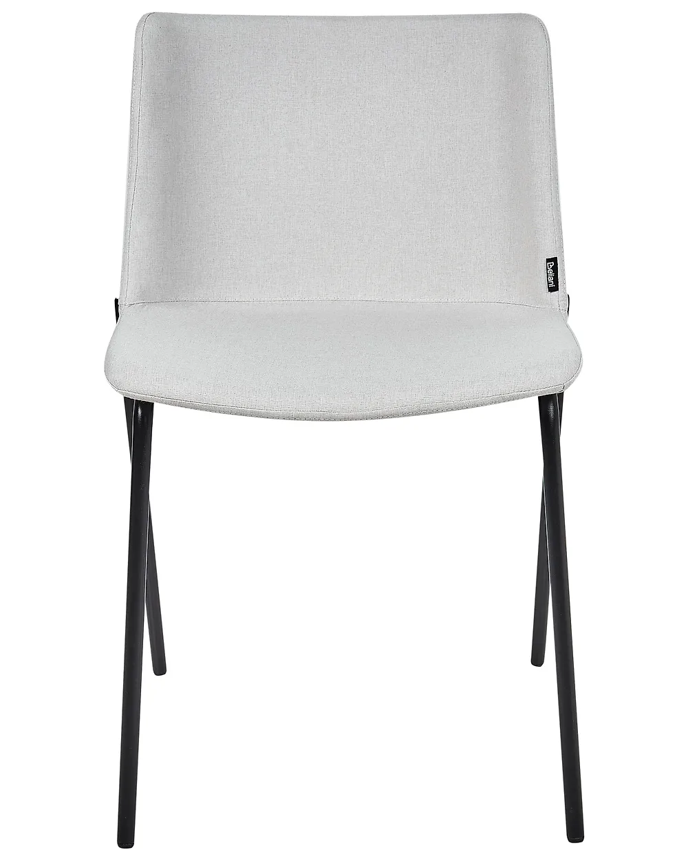 Conjunto de 2 sillas de comedor ESBON Tela Gris claro_1185314
