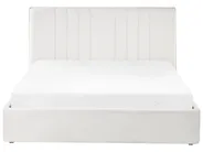 Ottoman Bed TARASCON Fabric Light Beige 140 x 200 cm (EU Double)_1021236