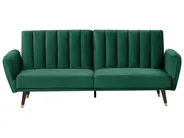 Sofa Bed 3 Seater VIMMERBY Velvet Emerald Green_771556