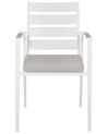 Lot de 4 chaises de jardin gris TAVIANO_922728