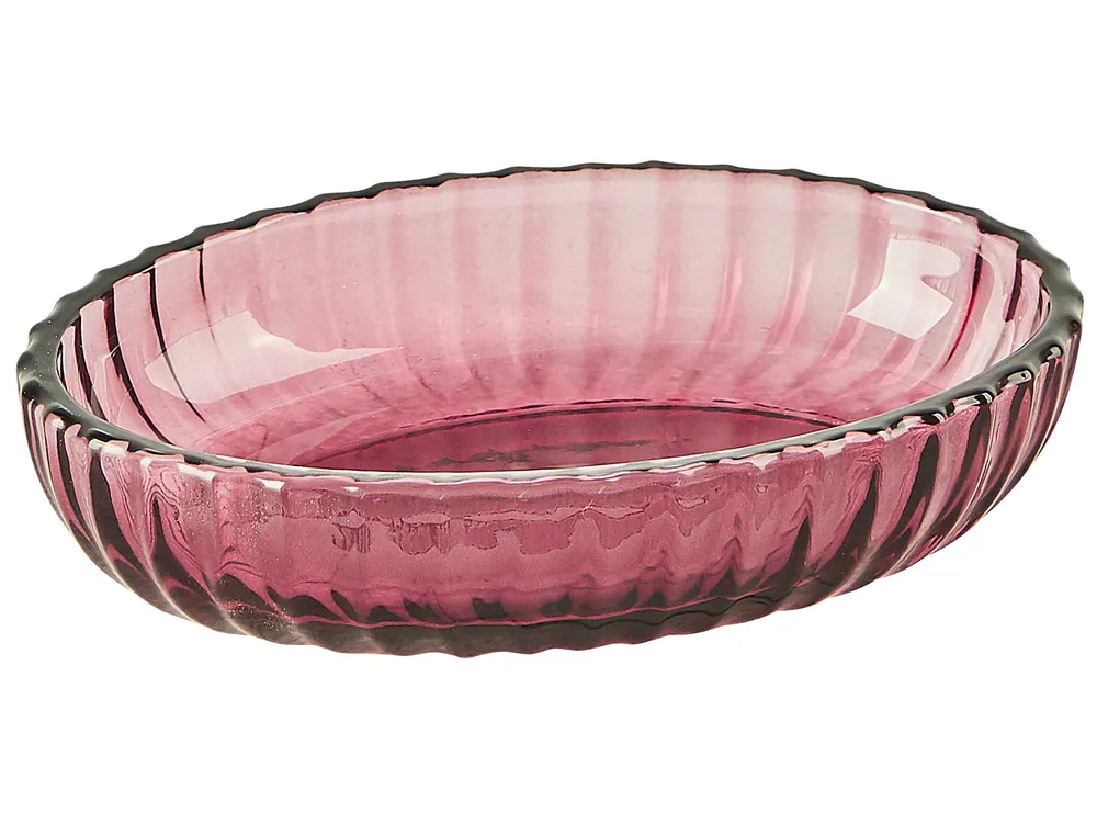 Set da 4 accessori per il bagno CARDENA Vetro Rosa_825310