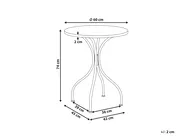 Stolik bistro ANAPO 60 cm 60 cm Metal Czarny_1021758