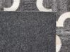 Kožený koberec 140 x 200 cm šedo-béžový YEDISU_780627