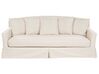 Sofföverdrag för 3-sits soffa beige GILJA_792622