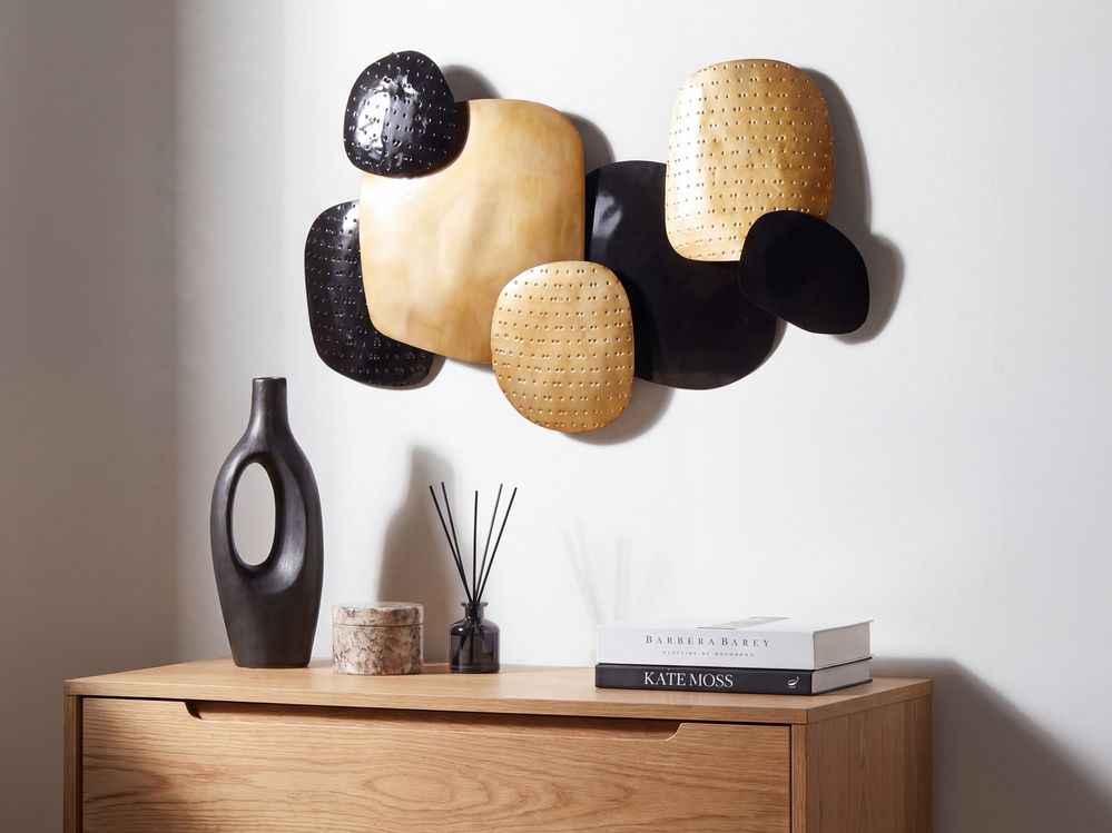 Décoration murale HAFNIUM Métal 48 cm Doré