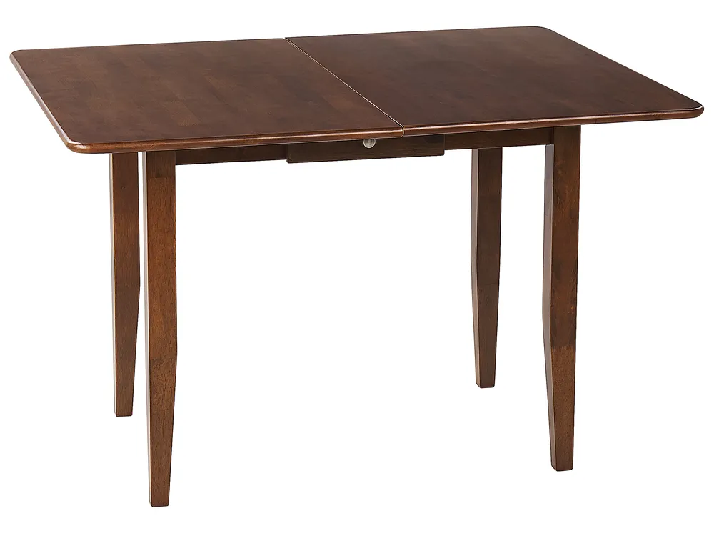 Stół do jadalni rozkładany MASELA Ciemnobrązowy 90/120 cm 60 cm Drewno