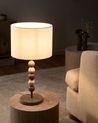 Tischlampe LOKY Metall Weiss / Beige