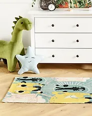Alfombra infantil TUTUT Multicolor 80 x 150 cm Algodón_1187423
