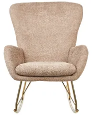 Rocking Chair ANASET Boucle Sand Beige_914703