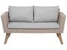 4 Seater PE Rattan Garden Sofa Set Grey VITTORIA_744955