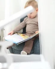 Poltrona per Bambini FARUM Bouclé Blu scuro_1171211