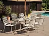 Garden Dining Set 6 Seater TERENZO Metal Light Beige