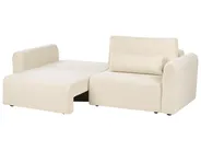 Sofa Bed 3 Seater VAXHOLM with Storage Boucle Off-White_1026783