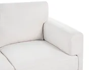 Sofa 3 Seater LOUSTO Fabric Light Beige_1043937