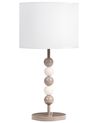 Tischlampe LOKY Metall Weiss / Beige