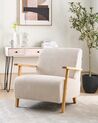 Fauteuil stof lichtbeige LESJA_926615