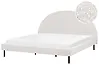 Bed Boucle MARGUT 180 x 200 cm (EU Super King) White