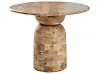 Mesa de comedor MURTLE Marrón claro 110 cm 110 cm Madera de mango