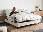 Adjustable Bed Fabric DUKE 180 x 200 cm (EU Super King) Light Beige_973313