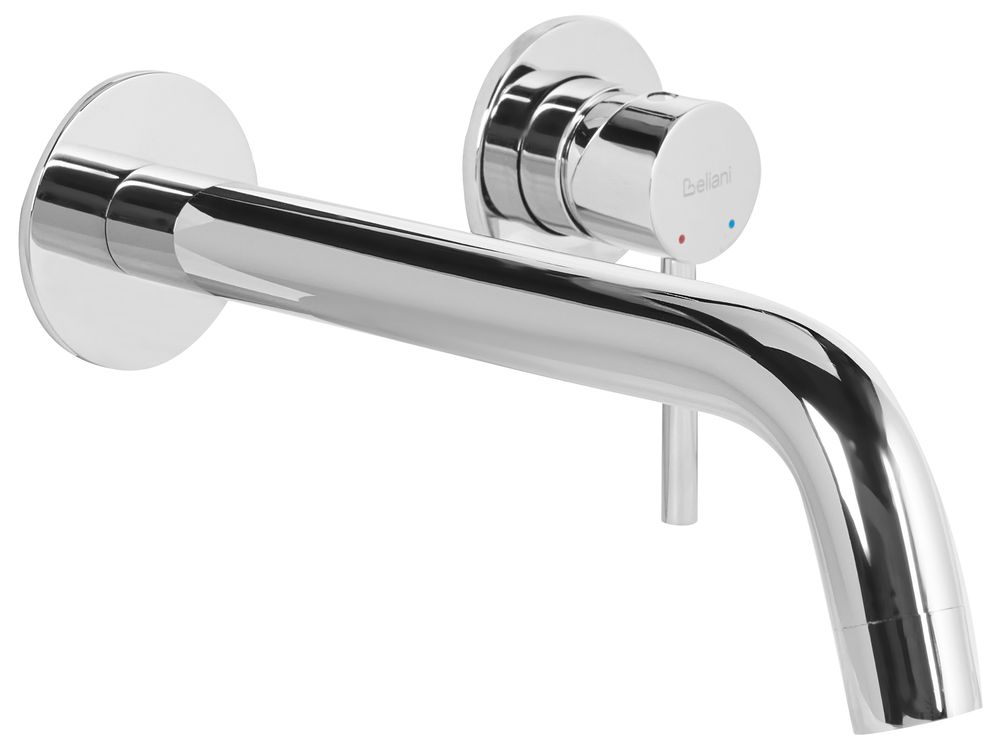 Robinet de lavabo mural TRAFUL Laiton Argenté