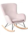 Rocking Chair ELLAN Velvet Pink