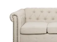 Divano 3 posti CHESTERFIELD Tessuto Beige_732088