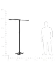 LED Floor Lamp SCULPTOR with Motion Sensor Metal Black_868795