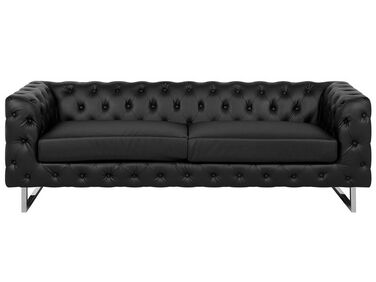 3-istuttava sohva musta VISSLAND