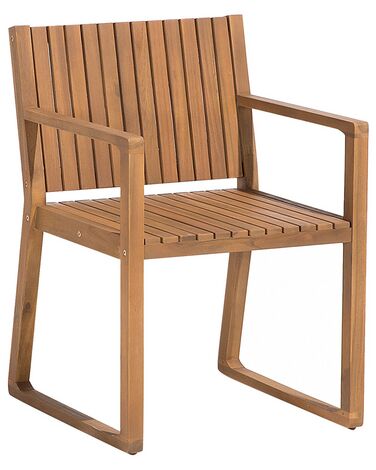 Krzesło ogrodowe akacjowe jasne drewno SASSARI