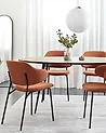Conjunto de 2 sillas de comedor KENAI Naranja