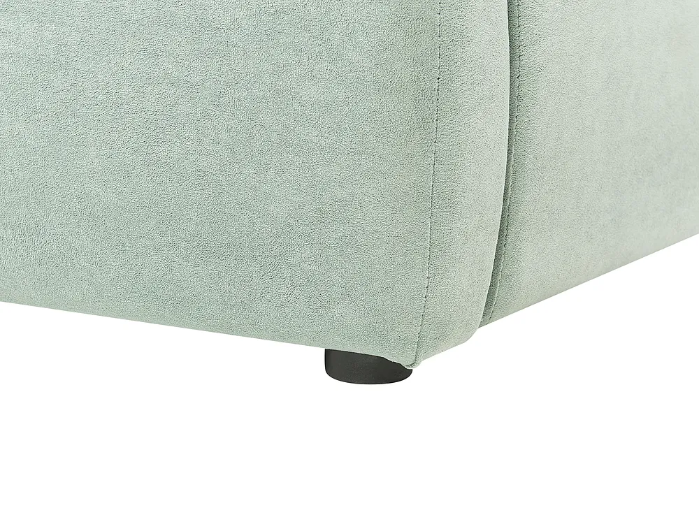 Ottoman Bed BAJONNA Velvet Mint Green 160 x 200 cm (EU King Size)_842850