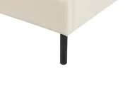 Bett mit Lattenrost Samtstoff ARETTE 180 x 200 cm Hellbeige_875253