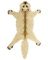 Wool Kids Rug Wolf 100 x 160 cm Beige BALTO_873874