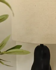 Table Lamp VILAR Ceramic Black_1022596