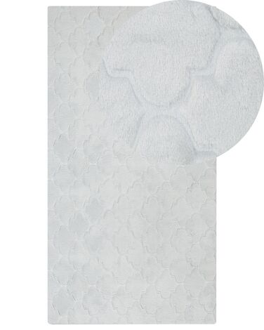 Tappeto pelliccia sintetica grigio chiaro 80 x 150 cm GHARO