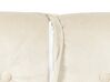 Velvet Single Sofa Bed Cream FARRIS_875392