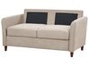 Conjunto de sofás 5 lugares com arrumação em tecido taupe MARE_918635