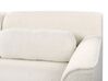 Left Hand Boucle Corner Sofa White SIMOS_927954