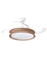 Ceiling Fan with Light OLETA with Remote LED White_1124315